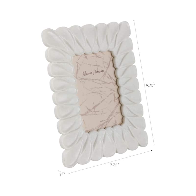 Resin Photo Frame Sculpted Dimensional Design and Textured Contours