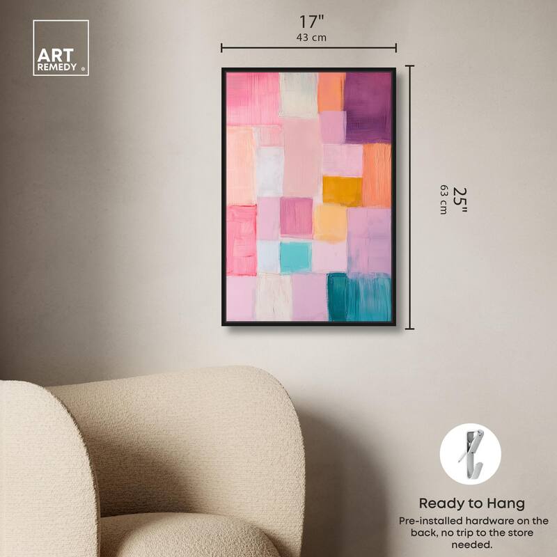 Color Squares III Canvas by Art Remedy