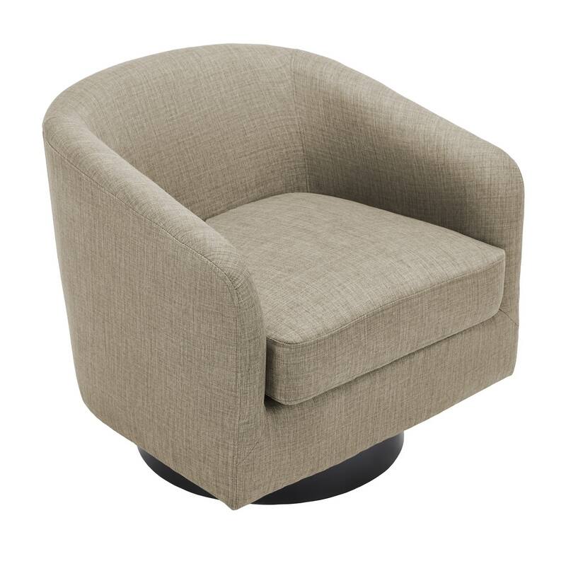 UIXE 360° Swivel Barrel Accent Chair Armchair For Living Room