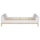preview thumbnail 15 of 16, Twin Size Kids Bed with Built-in Bed-end Book Storage Rack, Grey