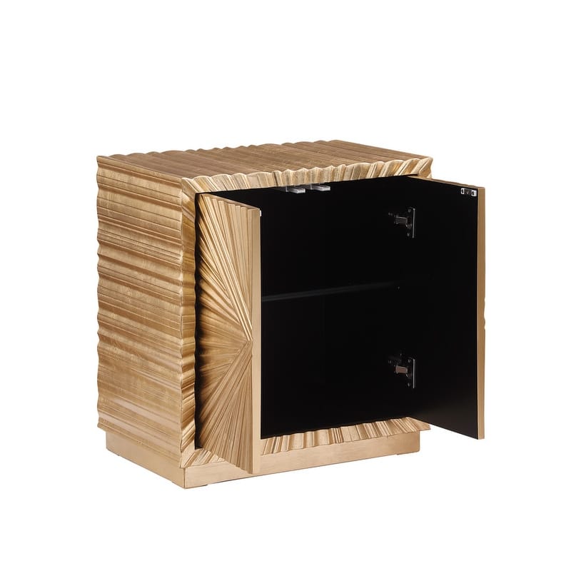 Best Master Furniture Adian Gold Side Table
