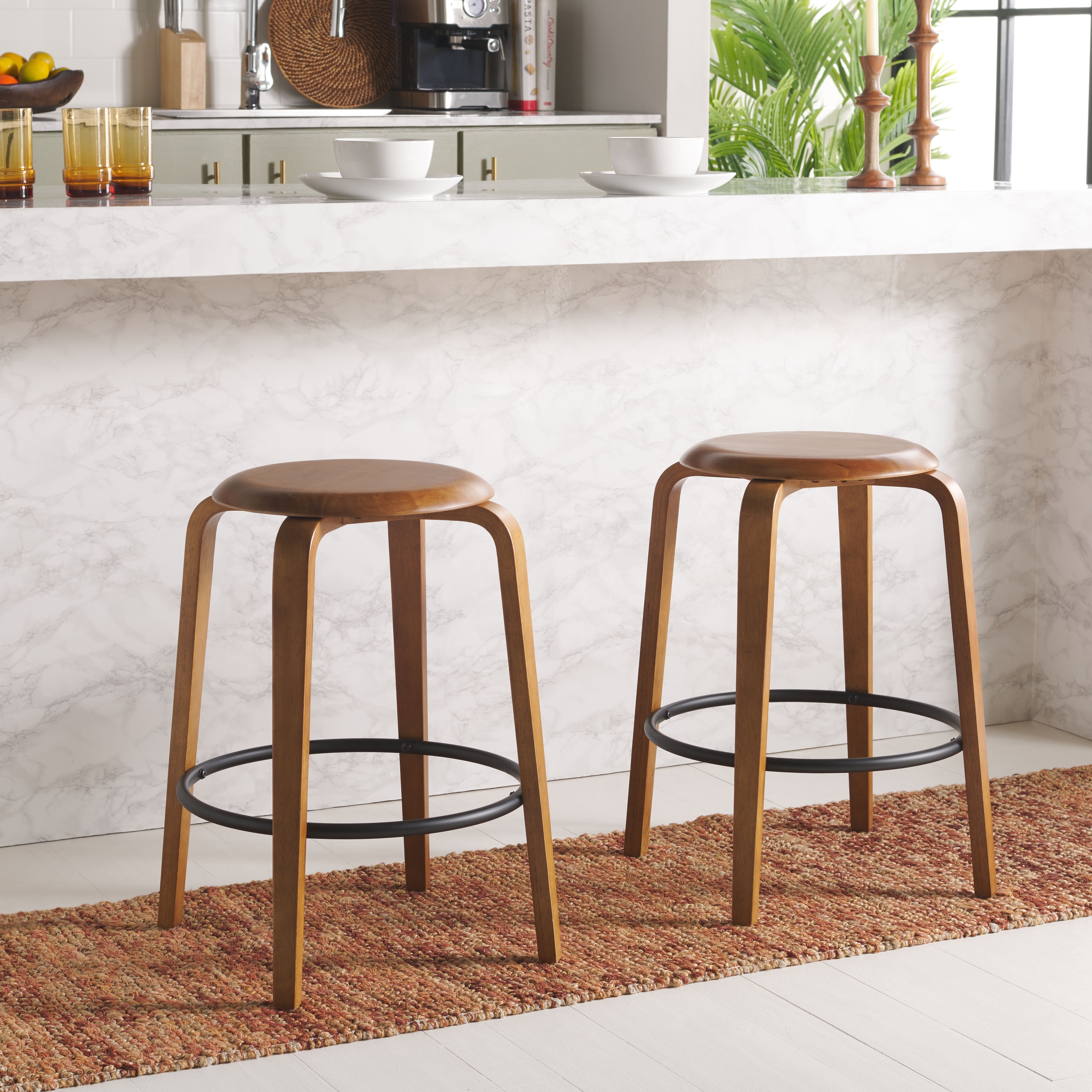 SAFAVIEH Home Luella 26-inch Counter Stool [SET of 2] - 23