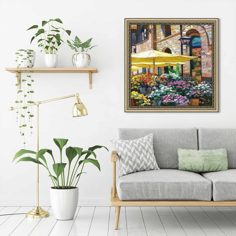 "Siena Flower Market" by Howard Behrens II Print on Acrylic