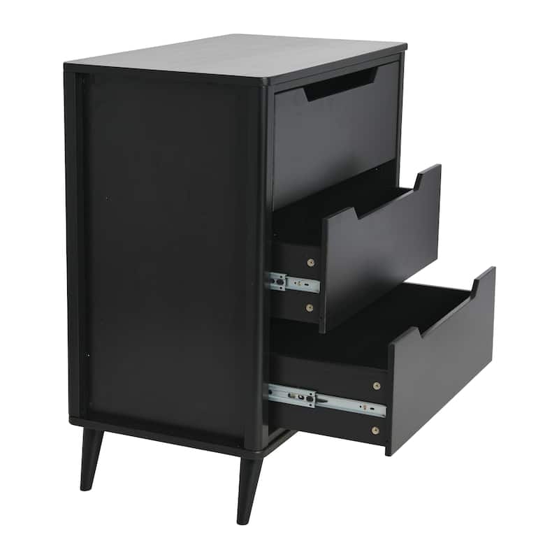 Yume Solid Wood Dresser Chest of 3 Drawers