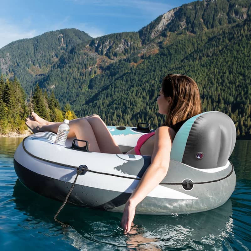 INTEX River Run 1 Inflatable Floating Lounge Pool Floats, 4 Pack, Color May Vary - 4.4