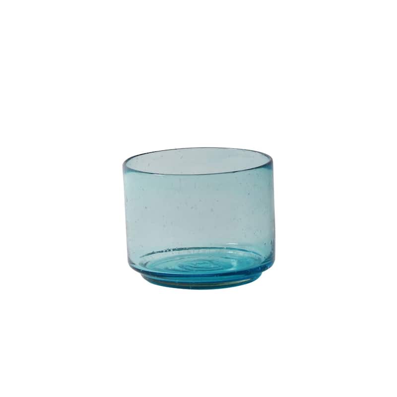 Cantel Glass Sm. Bowl Straight Aqua- A