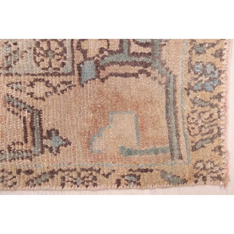 ECARPETGALLERY Hand-knotted Antalya Vintage Brown Wool Rug - 3'6 x 9'6