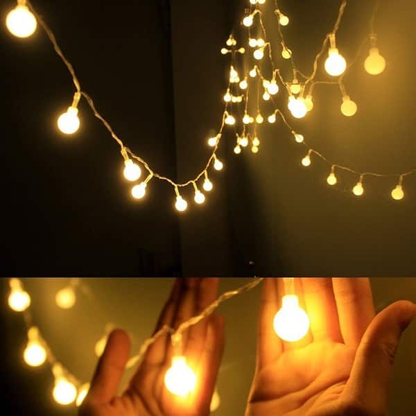 10LED White String Lights Party Christmas Decor Outdoor - Medium - 30244503