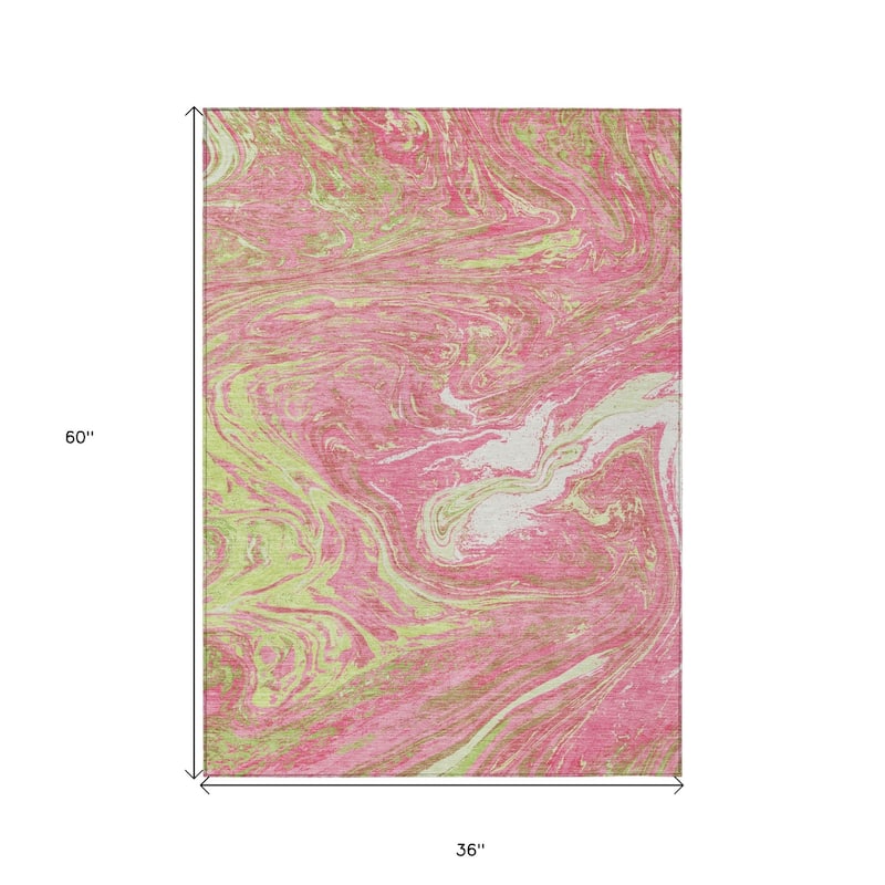 HomeRoots Abstract Transitional Rectangle Outdoor Rug
