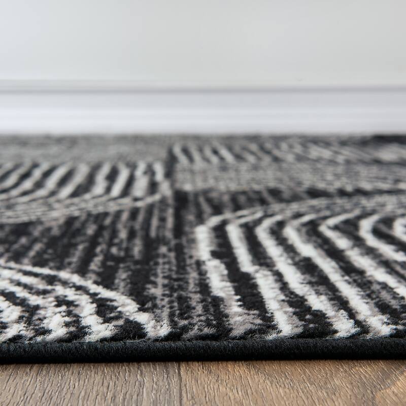 World Rug Gallery Geometric Arch Area Rug