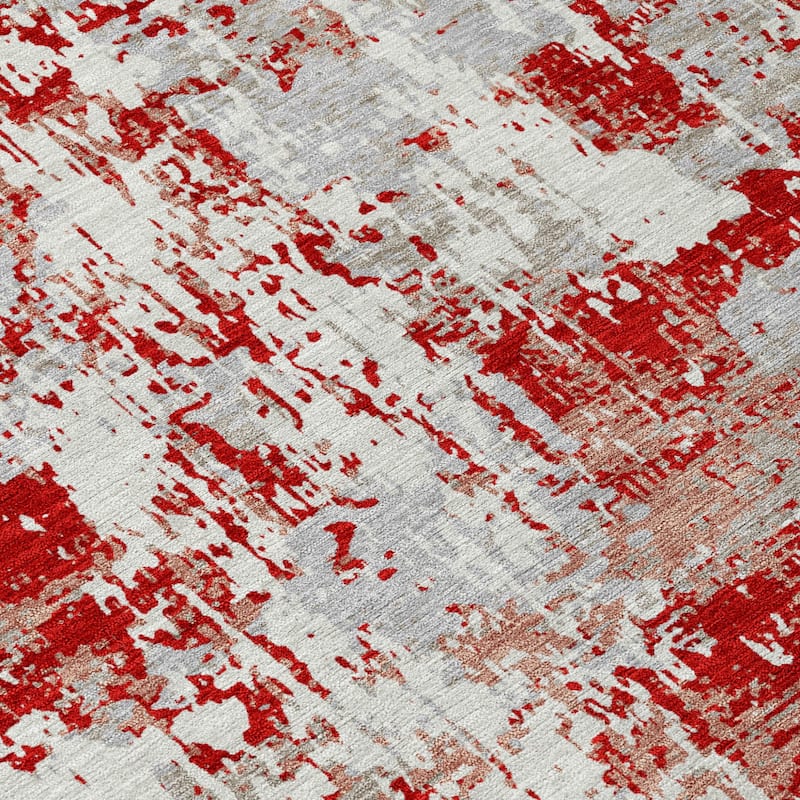 HomeRoots Abstract Transitional Rectangle Outdoor Rug