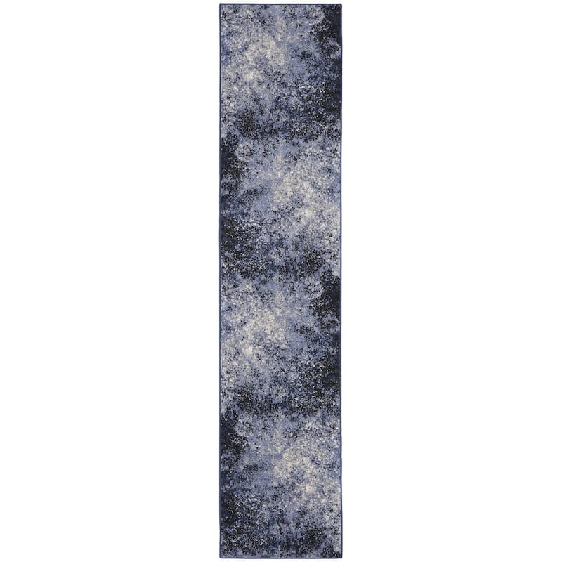 Rojof Power Loomed Distressed Abstract Modern Area Rug By HomeRoots - 120' X '26' X '0.5