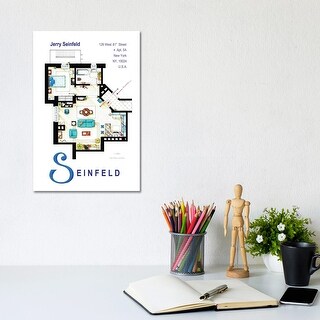 iCanvas "Apartment From Seinfeld" by TV Floorplans & More Canvas Print