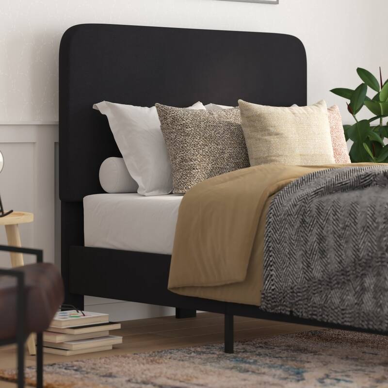 Platform Bed with Headboard - No Foundation Needed