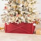 Glitzhome 26"L/ 22"L Handcrafted Wooden Christmas Tree Collar