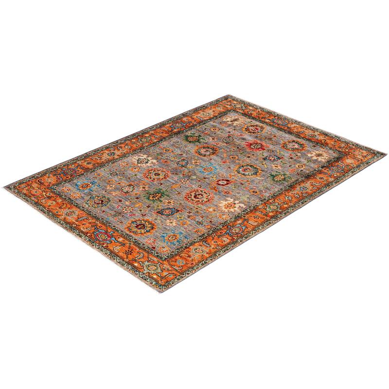 Serapi One-of-a-Kind Hand-Knotted Area Rug - Gray - 4' 3" x 5' 10"