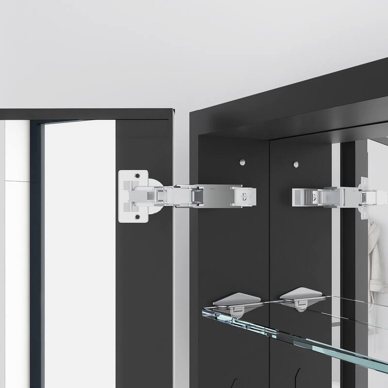 Rectangular Aluminum Medicine Cabinet with Mirror