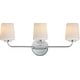 preview thumbnail 1 of 9, Maxim 12693WT Durham 3 Light 23" Wide Bath Vanity Light Polished Chrome