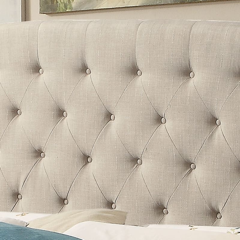 Moser Bay Destiny Upholstered Wingback Headboard Nailhead, Tufted