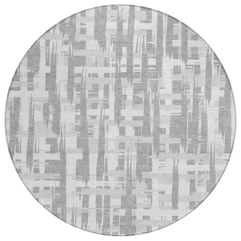 HomeRoots Striped Transitional Rectangle Outdoor Rug