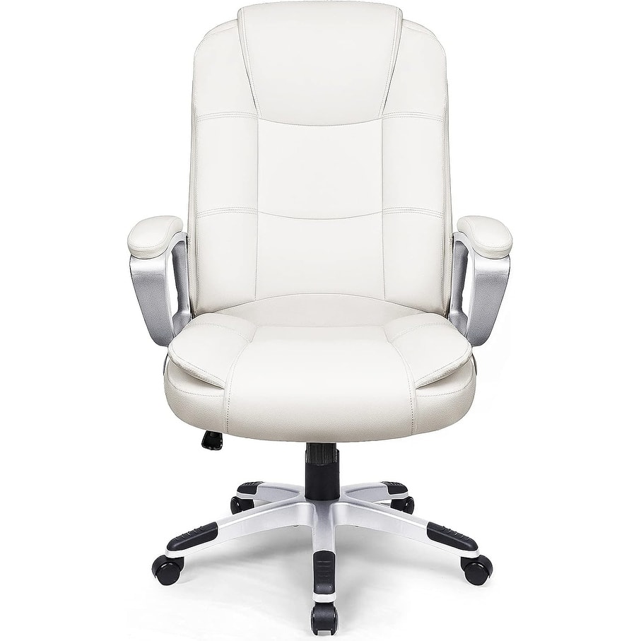 Bossin Big and Tall Office Chair High Back Executive Chair Ergonomic Adjustable Executive Leather Chair,400lbs