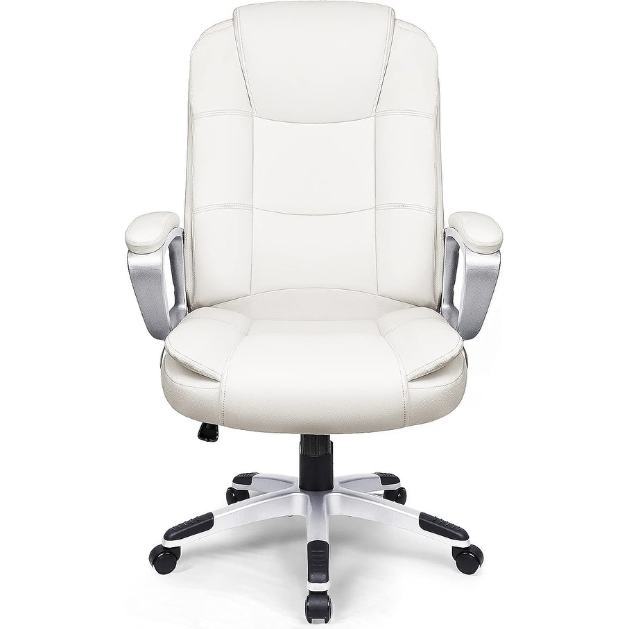 Bossin Big and Tall Office Chair High Back Executive Chair Ergonomic Adjustable Executive Leather Chair,400lbs