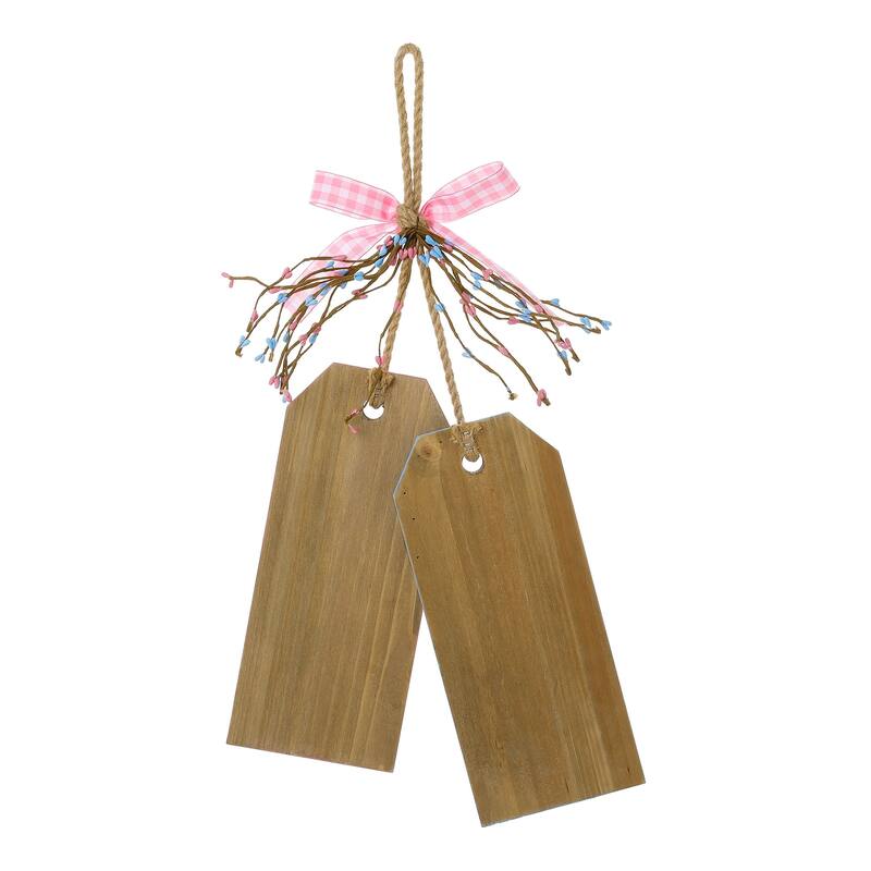 Glitzhome 24"H Wooden Valentine's Day/Patriotic/Americana/Easter Doorknob Hanging Decor
