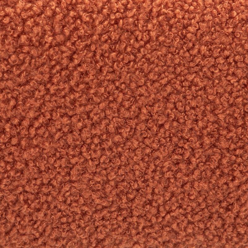 SEYNAR Modern Armless Faux Sherpa Accent Chair with Metal Legs Set of 2