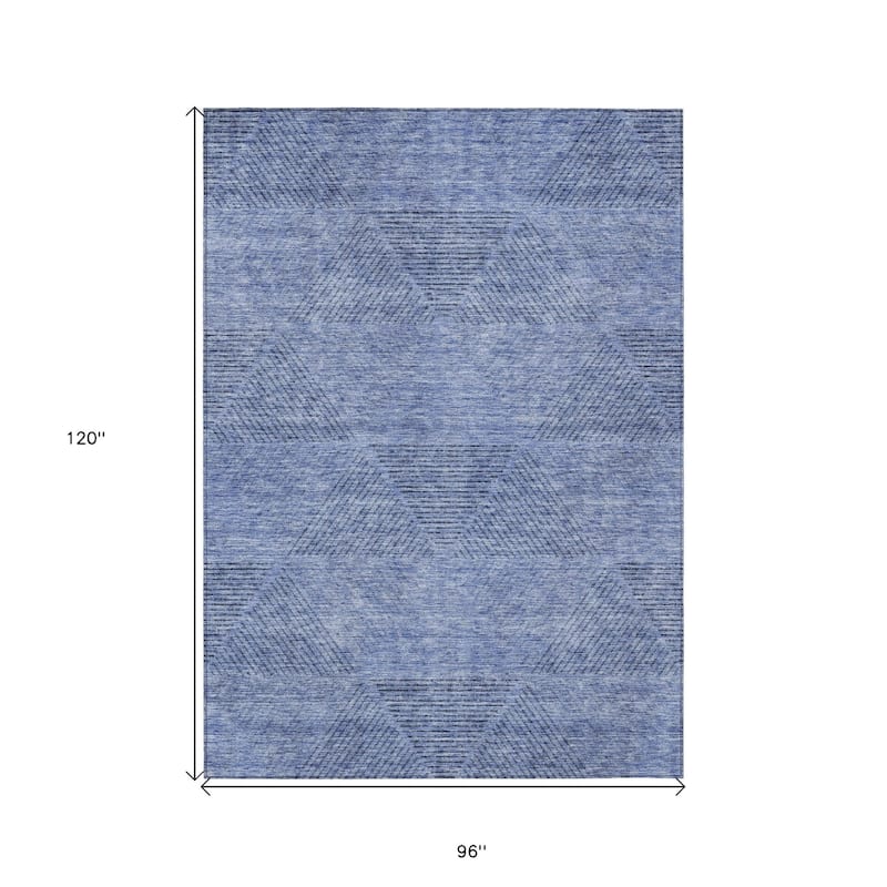 HomeRoots Geometric Transitional Rectangle Outdoor Rug