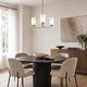 preview thumbnail 2 of 24, LNC Celes Modern 3-Light Wheel Chandelier with Forsted Glass Shade