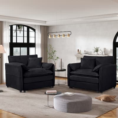 Modern Accent Chair Single Sofa Chair Set of 2