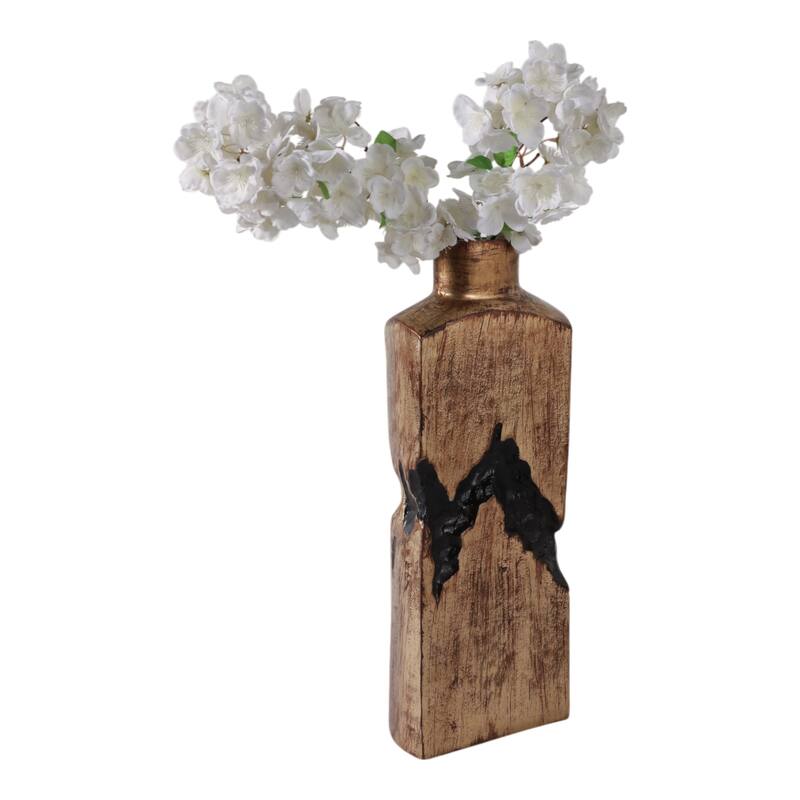 Metal Modern Sculptural Decorative Vase Abstract Design Artistic Form