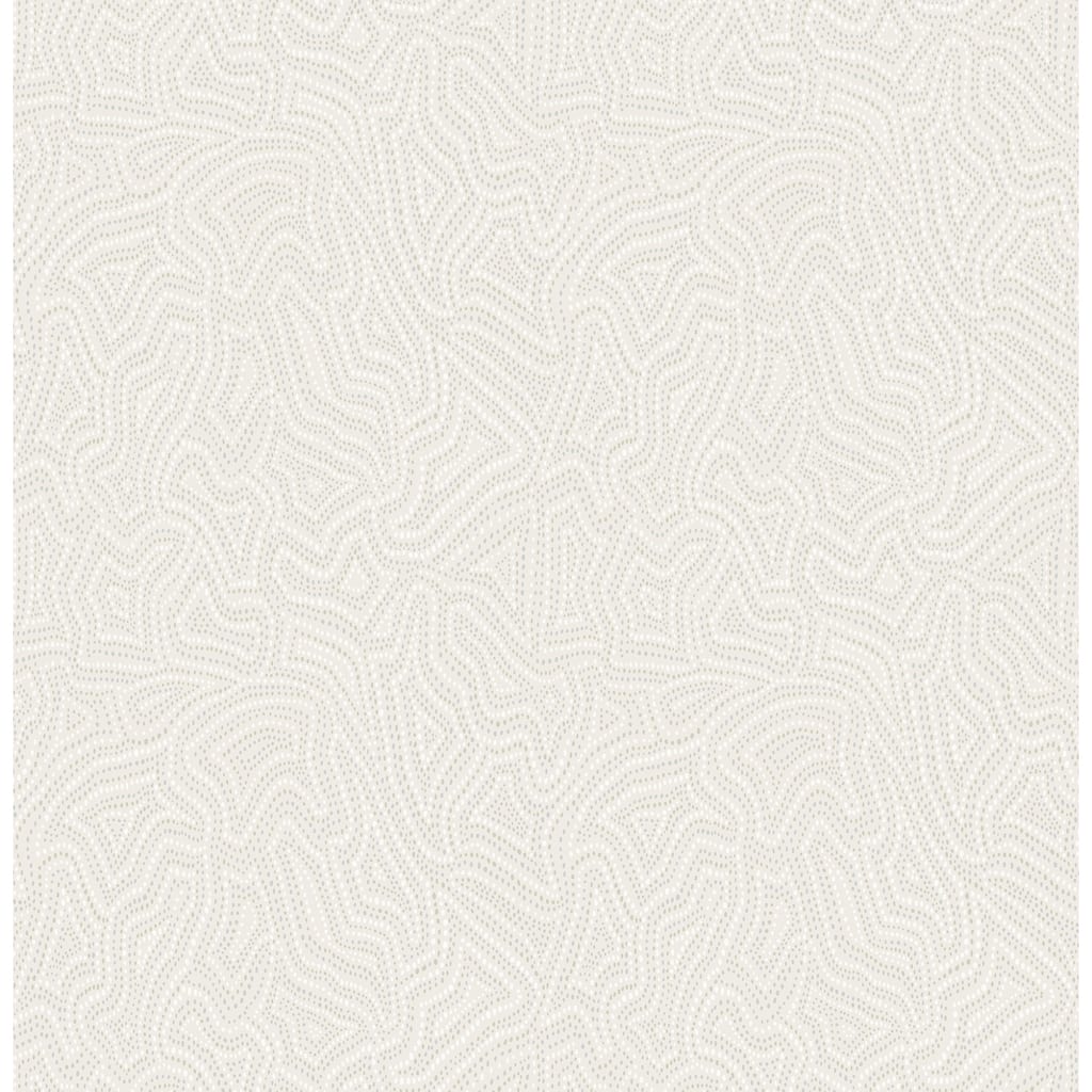 A-Street Prints Hollenback Ivory Dotted Abstract Wallpaper