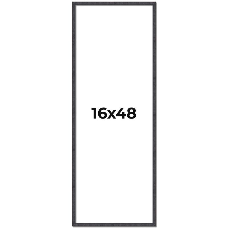 16x48 Frame Brown Solid Wood Picture Frame - Complete Modern Photo