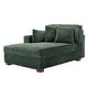preview thumbnail 150 of 150, 42" W Plush Corduroy Upholstered Chaise Lounge Sleeper for Living