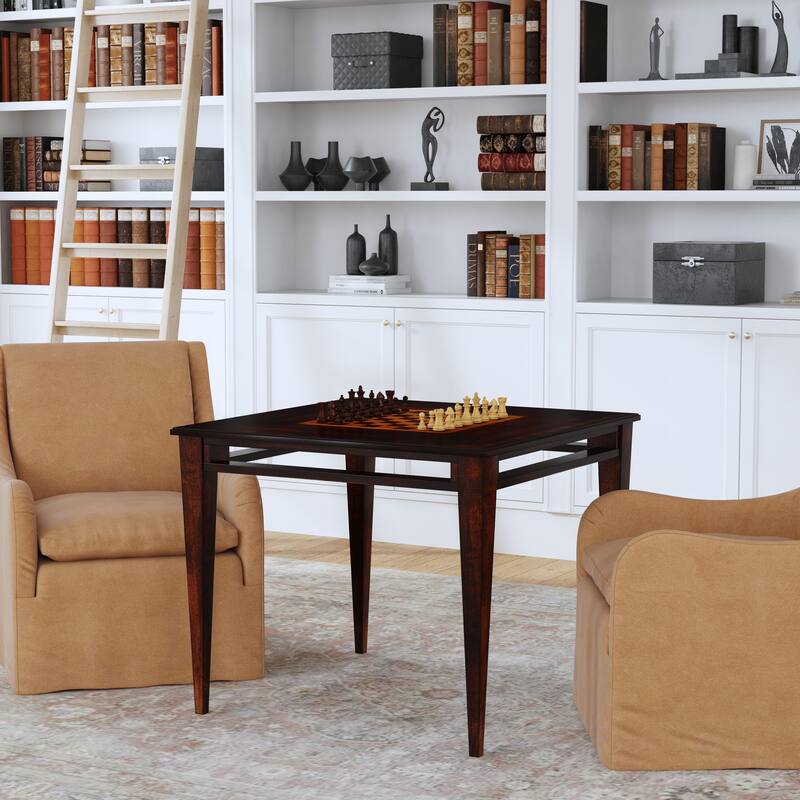 Daltrey 36" Square Game Table - Brown