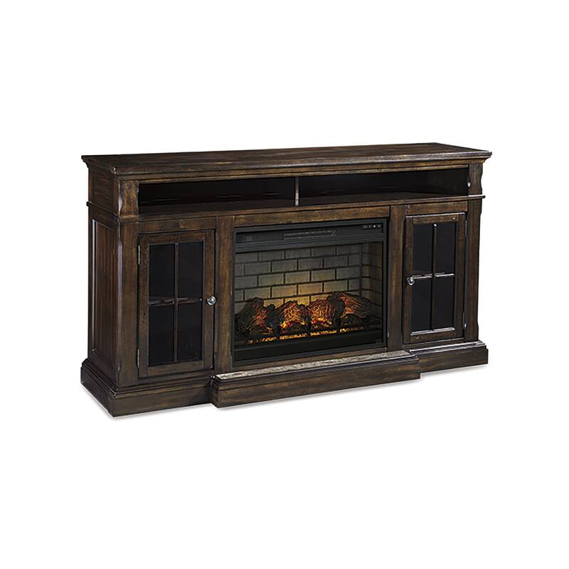 Roddinton 74" TV Stand with Electric Fireplace