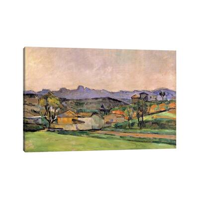 iCanvas "The Chaine de l'Etoile with the Pilon du Roi, c.1878-79 " by Paul Cezanne Canvas Print