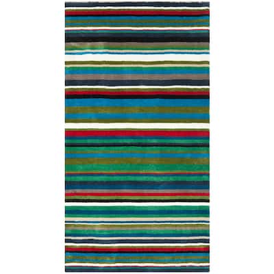 SAFAVIEH Handmade Rodeo Drive Behice Mid-Century Modern Abstract Wool Rug