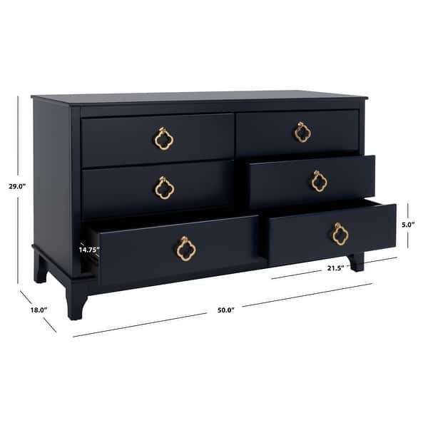 dimension image slide 1 of 2, SAFAVIEH Couture Hannon Contemporary Dresser.