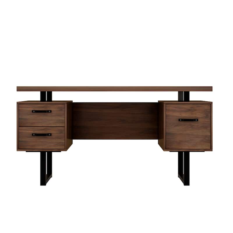 Home Office Computer Desk with Drawers 59 inch