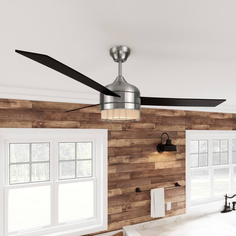 Design House Ajax 54" 3 Blade LED Ceiling Fan with Wall Control