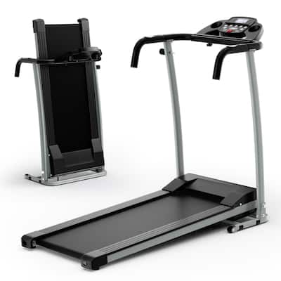 Costway 2 HP Up to 7.5MPH Folding Treadmill Motorized Running Machine - 49" x 23.5" x 38.5" (L x W x H)