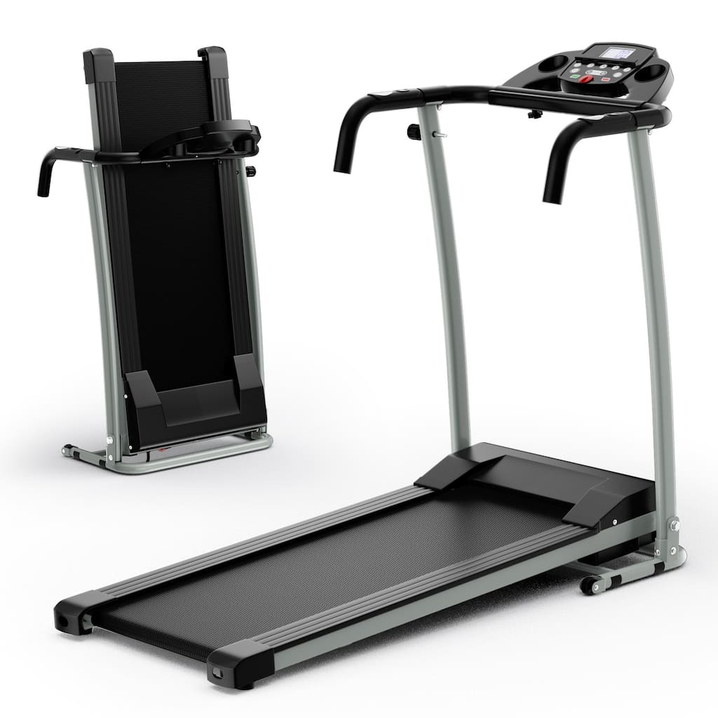 Costway 2 HP Up to 7.5MPH Folding Treadmill Motorized Running Machine - 49" x 23.5" x 38.5" (L x W x H)