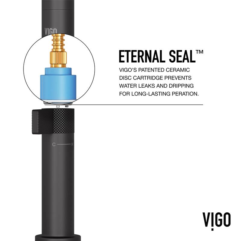 VIGO Jewel 11" H Single Handle Kitchen Bar Faucet