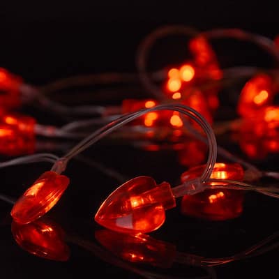 Valentine Lights Heart Shaped String Lights - Standard