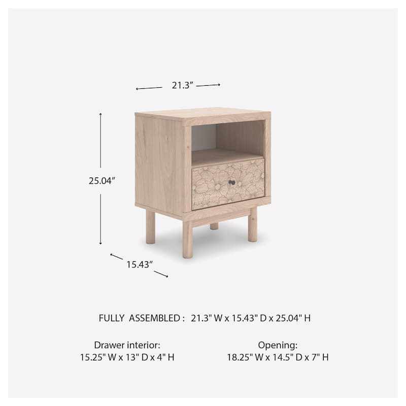 Signature Design by Ashley Shapella Beige Nightstand