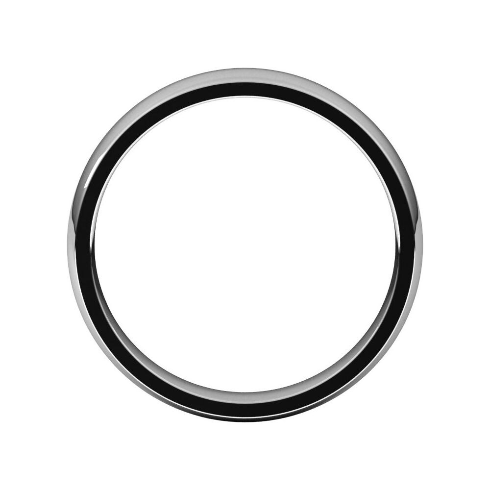 Sterling Silver 4mm Half Round Light Band Sterling Silver 4mm Half Round Light Band