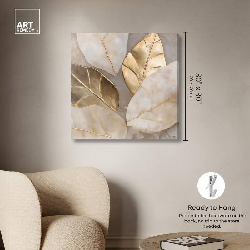 Golden Cascades Canvas by Art Remedy, Gallery Wrapped