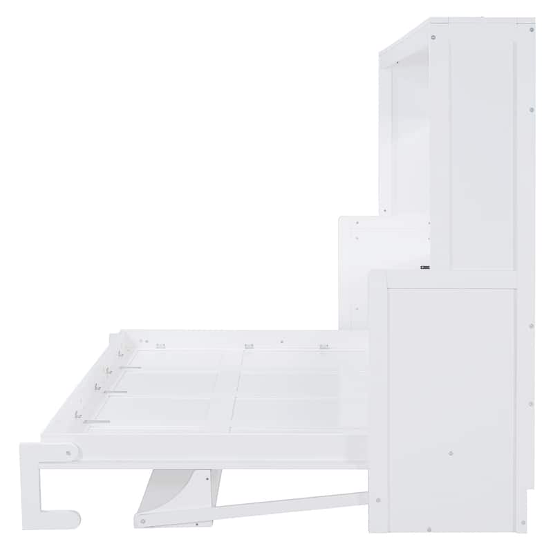 Murphy Bed with Hydraulic Lift & Desk Design